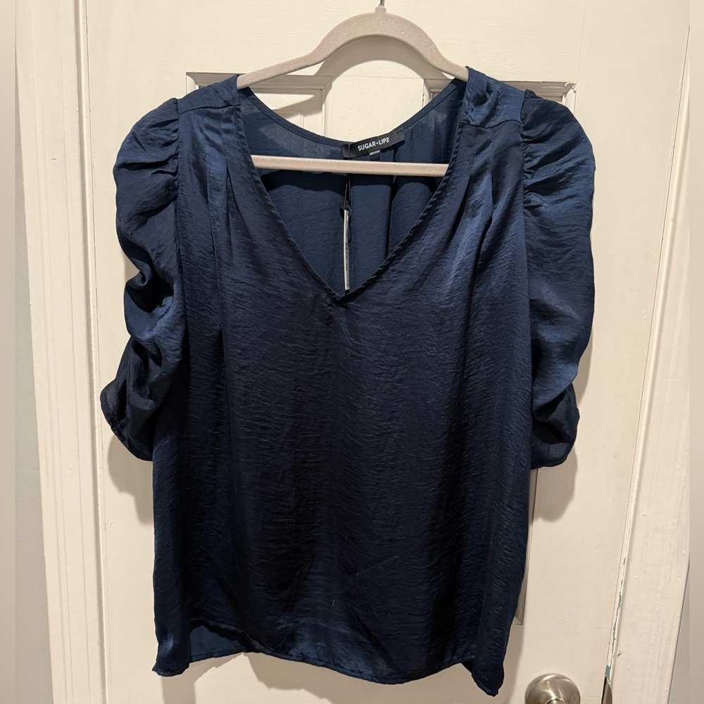 Sugar Lips navy blouse